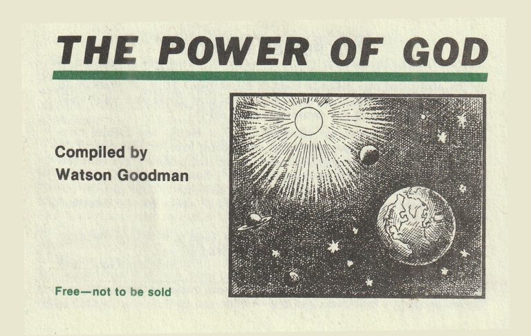 The Power Of God By Watson Goodman